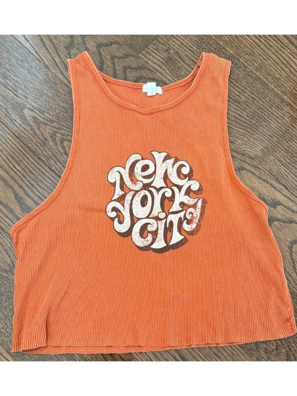 Orange New York City Crop Top